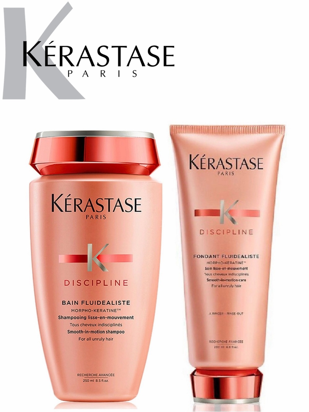Kérastase Discipline Smoothing Shampoo & Conditioner Set – Anti-Frizz